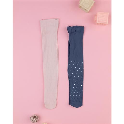 Prénatal pack 2 collant bimba rosa/blu allover