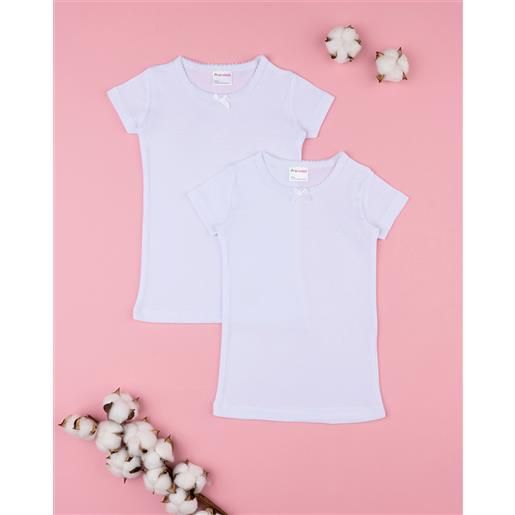 Prénatal pack 2 t-shirt bambino manica corta con bordo croquette