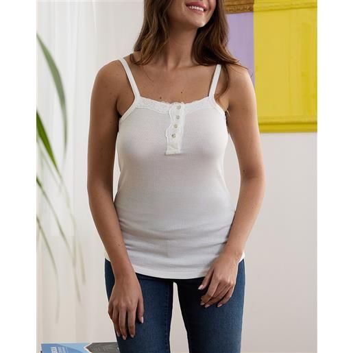 Prénatal tank top allattamento con pizzo