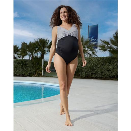Prénatal costume intero premaman con fantasia righe