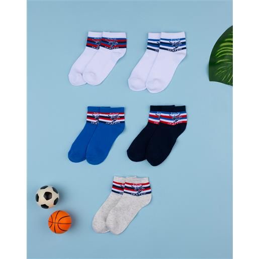 Prénatal pack 5 calze corte bambino "skaters"