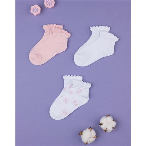 Prénatal pack 3 paia di calzini bimba con rouches