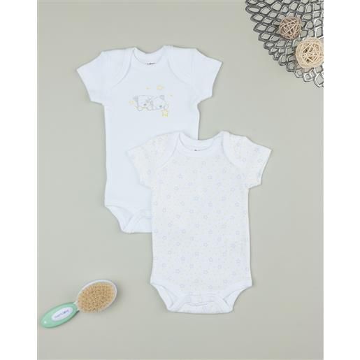 Prénatal pack 2 body unisex mezza manica stelline