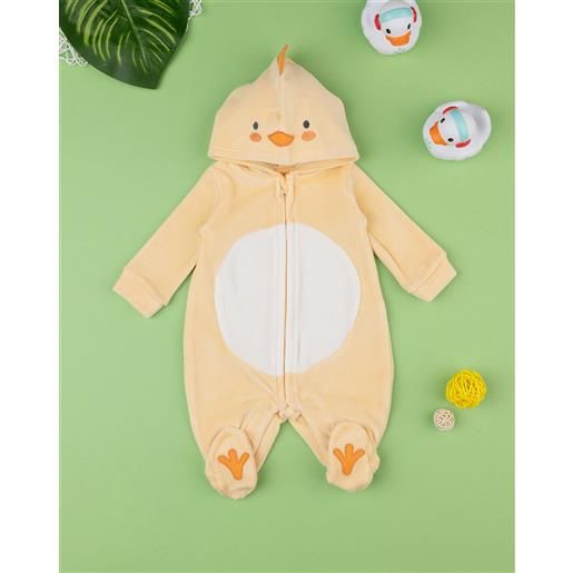 Prénatal tutina in ciniglia con cappuccio