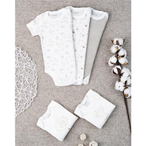 Prénatal pack 5 body short unisex "oro"