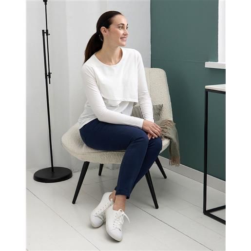Prénatal pantalone premaman con fascia alta a costine