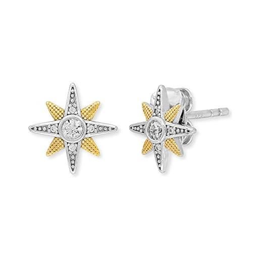 tee-wee bambini orecchini in argento Sterling 925 con zirconi