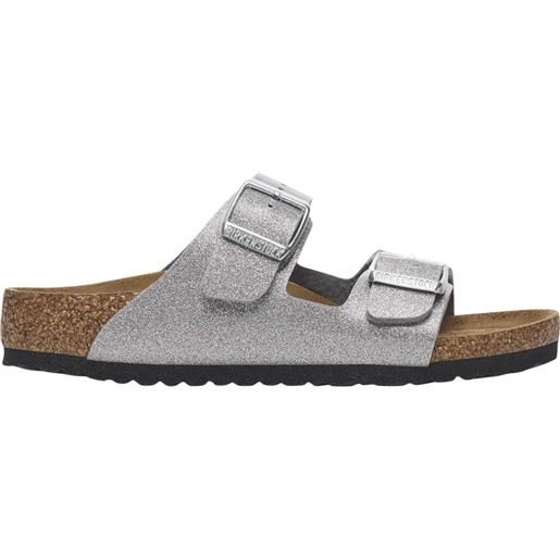 BIRKENSTOCK arizona kids sparkling silver ciabatta bambina
