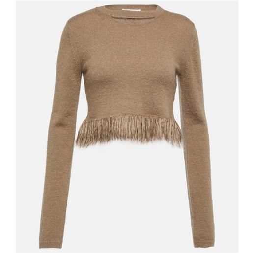 JW Anderson pullover cropped in misto mohair