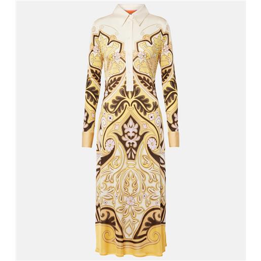 La DoubleJ abito midi perry con stampa