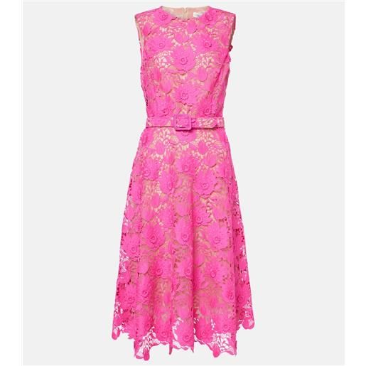 Oscar de la Renta abito midi in pizzo