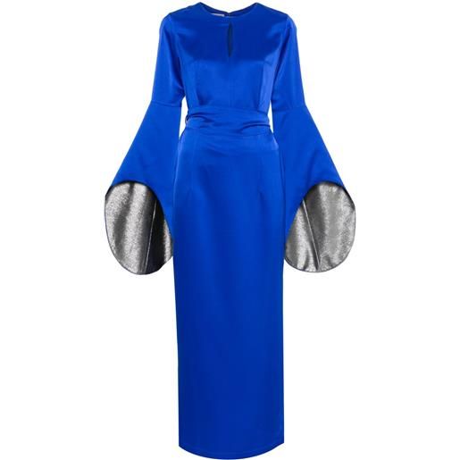 Baruni abito lungo alchemilla - blu