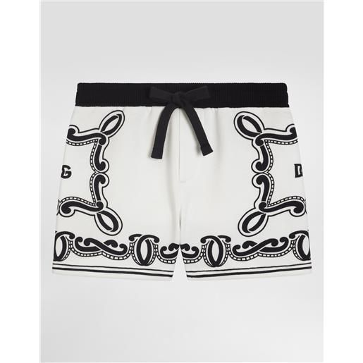 Dolce & Gabbana bermuda in piquet con stampa bandana