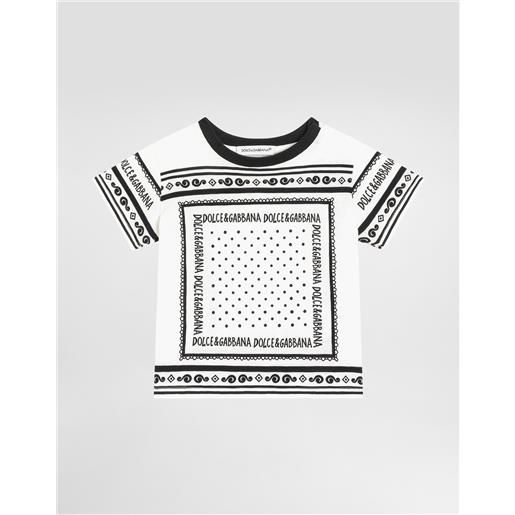 Dolce & Gabbana t-shirt in jersey con stampa bandana