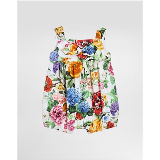 Dolce & Gabbana pagliaccetto in popeline con stampa fiori