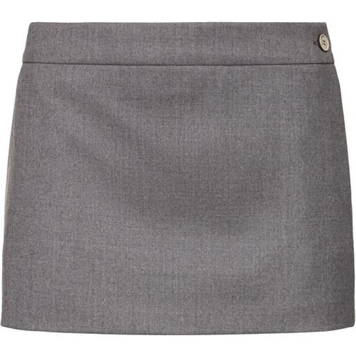 WARDROBE.NYC minigonna in lana stretch