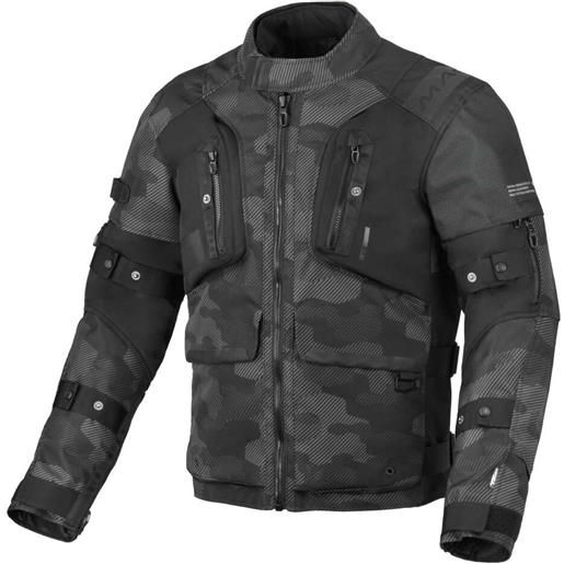 Macna giacca moto softshell Macna higera nero grigio camo