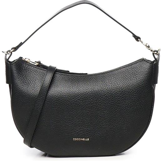 Coccinelle borsa a spalla in pelle - nero