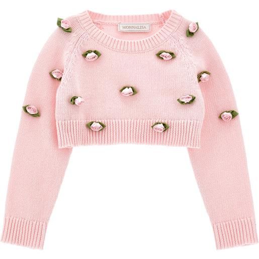 Monnalisa pull cotone roselline