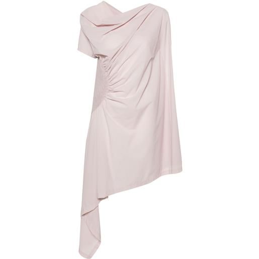 Issey Miyake abito asimmetrico drappeggiato - rosa