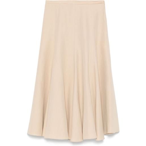 Fabiana Filippi gonna midi in twill - toni neutri