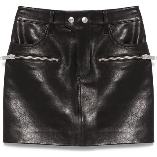 ANINE BING minigonna steel - nero