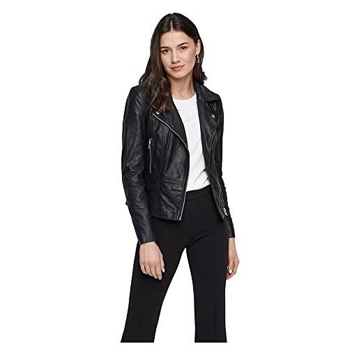 YAS YASsophie leather jacket noos giacca in pelle, nero, m donna