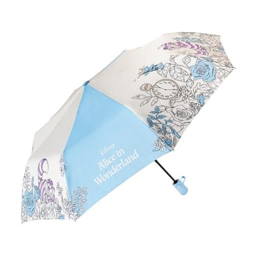 Grupo Erik: ombrello alice nel paese delle meraviglie | ombrello tascabile disney per bambini e adulti, impermeabile, ombrello pieghevole da viaggio, alice gadget, regalo alice