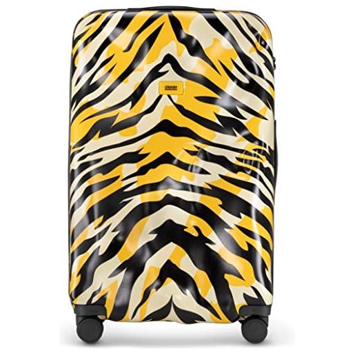 CRASH BAGGAGE icon large | trolley rigido valigia da viaggio (79x50x30 cm) design italiano 99 l capacità 4 ruote girevoli 100% in policarbonato chiusura a combinazione tiger camo (l)