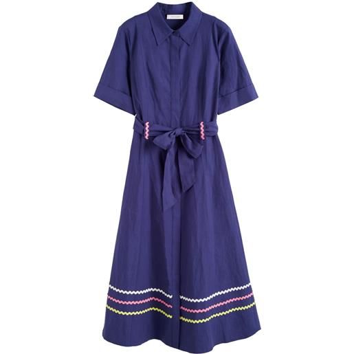 Chinti & Parker abito midi starboard - blu