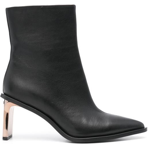 Calvin Klein stivaletti in pelle 75mm - nero