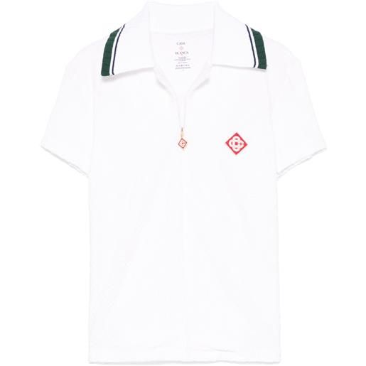 Casablanca camicia con colletto a coste - bianco