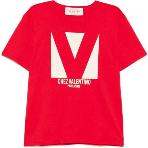 Valentino Garavani t-shirt con logo - rosso