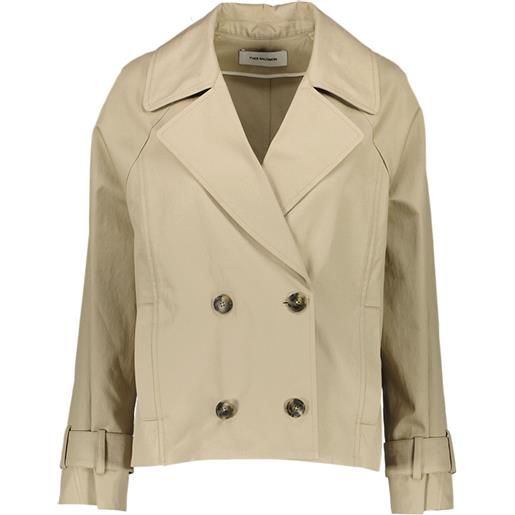 Yves Salomon giacca in gabardine - toni neutri