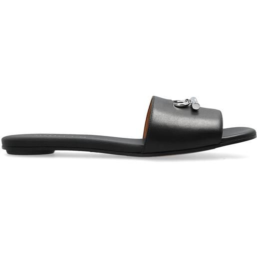 Alexander McQueen sandali slides arc - nero
