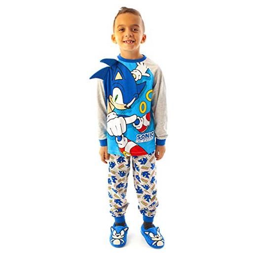 Sonic the Hedgehog pigiama ragazzi bambini carattere per bambini costume blue pj 5-6 anni