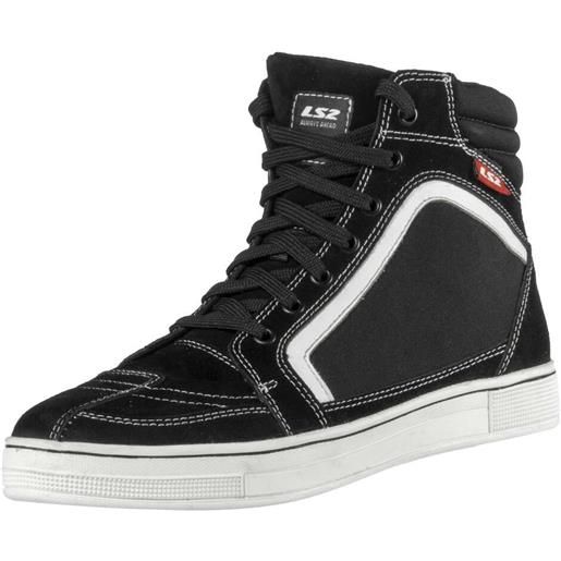 Ls2 sneakers moto Ls2 doron bianco nero