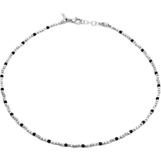 Giovanni Raspini / uomo / collana 50 cm / argento, onice e dadini - 11647
