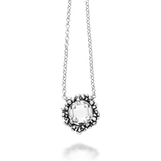 Giovanni Raspini / collana con pendente shine / argento e zircone - 11796