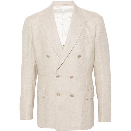 Eleventy blazer effetto mélange - toni neutri
