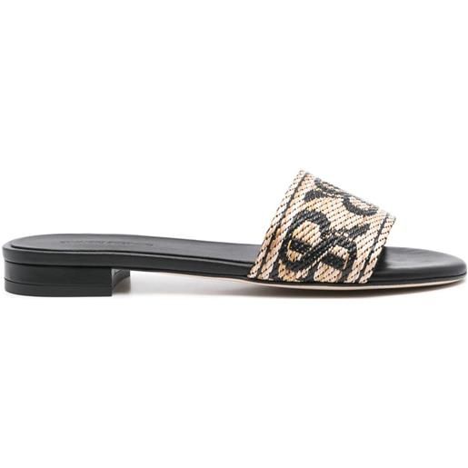 Ermanno Scervino sandali con effetto jacquard - toni neutri