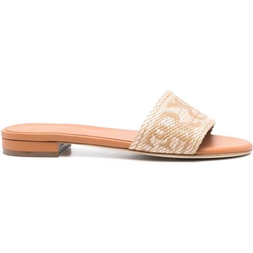 Ermanno Scervino sandali con effetto jacquard - toni neutri