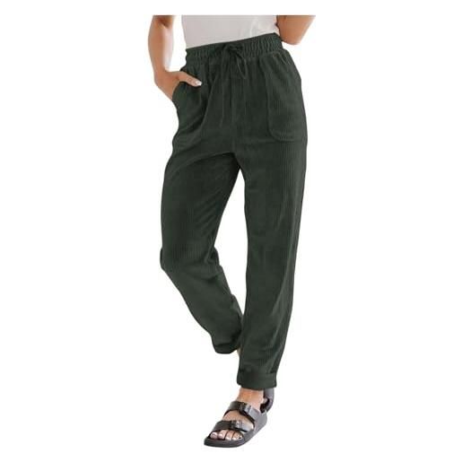 lozssnigzi pantaloni velluto donna pantalone velluto-a-coste cargo pantaloni comode eleganti pantalone larghi pantaloni donna invernali invernale pantaloni palazzo