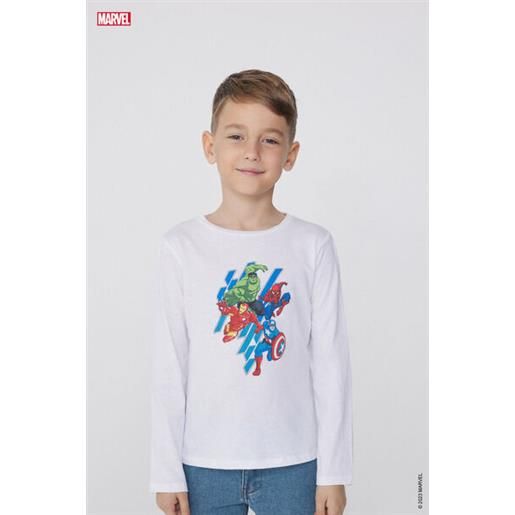 Tezenis maglia cotone manica lunga stampa avengers bambino stampa