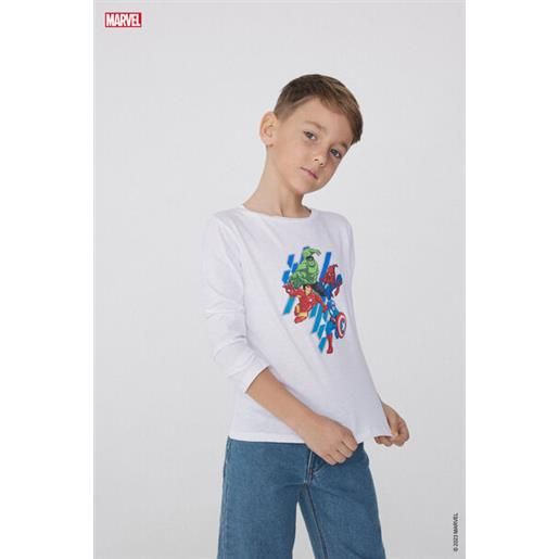 Tezenis maglia cotone manica lunga stampa avengers bambino stampa