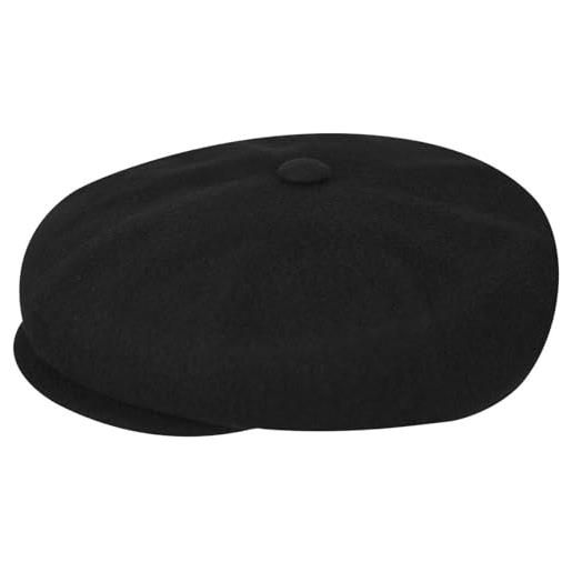Kangol wool hawker basco scozzese, nero (black bk001), xl unisex-adulto