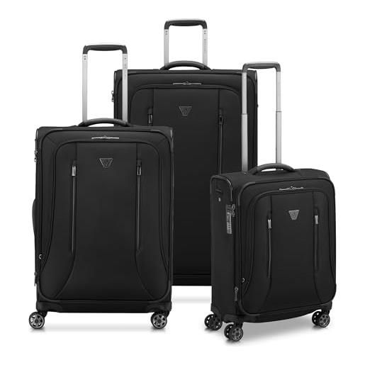 Set 3 Valigie Da Trasporto In ABS Con Ruote | Bagaglio Rigido TSA - Nero, 55/62.5/71.5 Cm - Foto 2