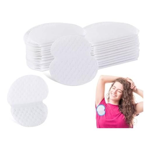 Abiyou 150 pezzi assorbenti ascellari, tampone antitraspirante, ascelle assorbenti antisudore, pastiglie per sudore, ascellare pads, pad sudore, underarm sweat pads, per uomo e donna (bianco)
