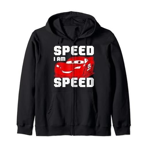 Disney pixar cars mc. Queen speed i am speed felpa con cappuccio