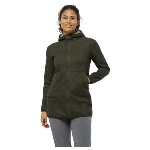 Jack Wolfskin giacca in pile da donna, muschio islandese, xl